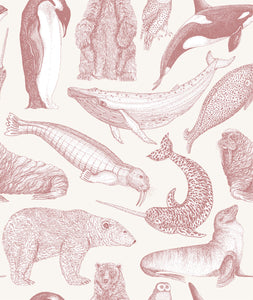 Arctic Animals - Sample - Rose on Crream
