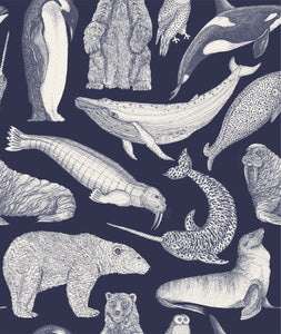 Arctic Animals - Navy