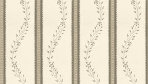 Fine Flower Stripe - Beige