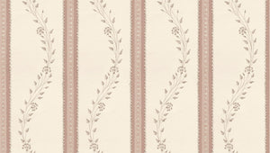 Fine Flower Stripe - Pink
