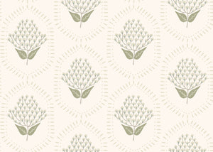 Framed Flowers - Cream