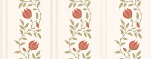 Striped Rose - Green and Red