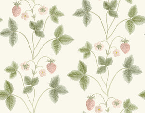 Wild Strawberries - Green and Pink