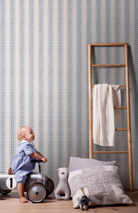Striped Leaf - Blue